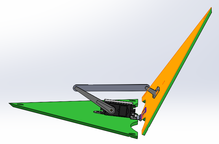 Solidworks close up on the mechanism